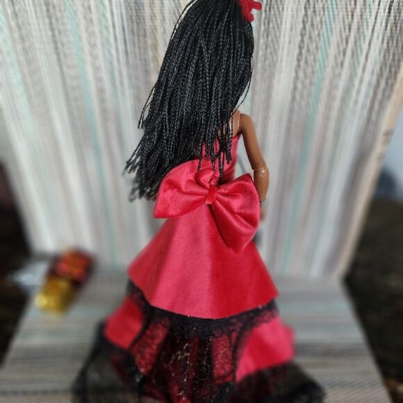 Custom Disney ily 4ever barbie doll dark skin braids styled for the Holi… - Picture 10 of 12